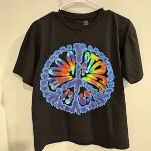Woodstock 1969 Colorful Tie-Dye Short Sleeve Concert Tee